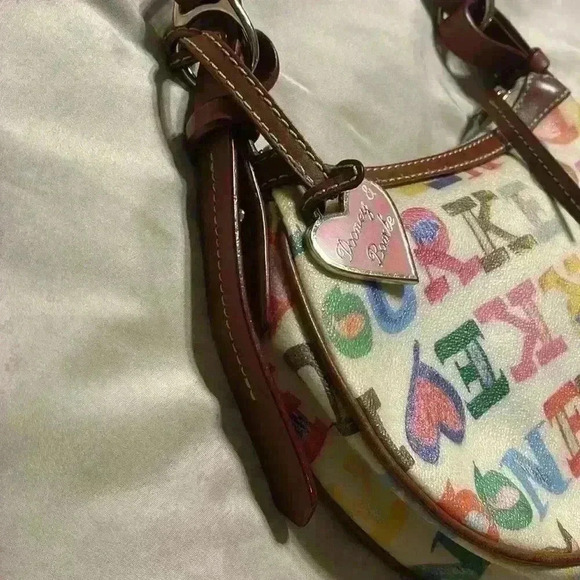 Dooney & Bourke Shoulder Bag w/ Rainbow Zipper - Picture 7 of 11